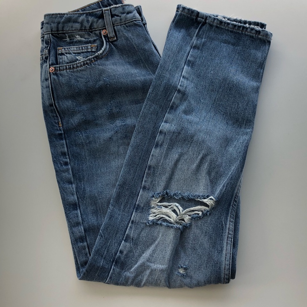 Free People Dakota Straight Leg High Rise Jeans 26